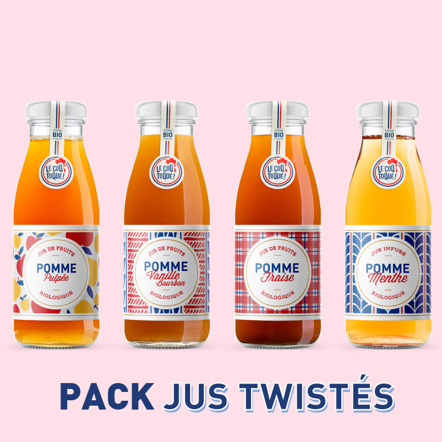 ASSORTIMENT "TWISTÉS" - 12 JUS DE POMMES 25CL